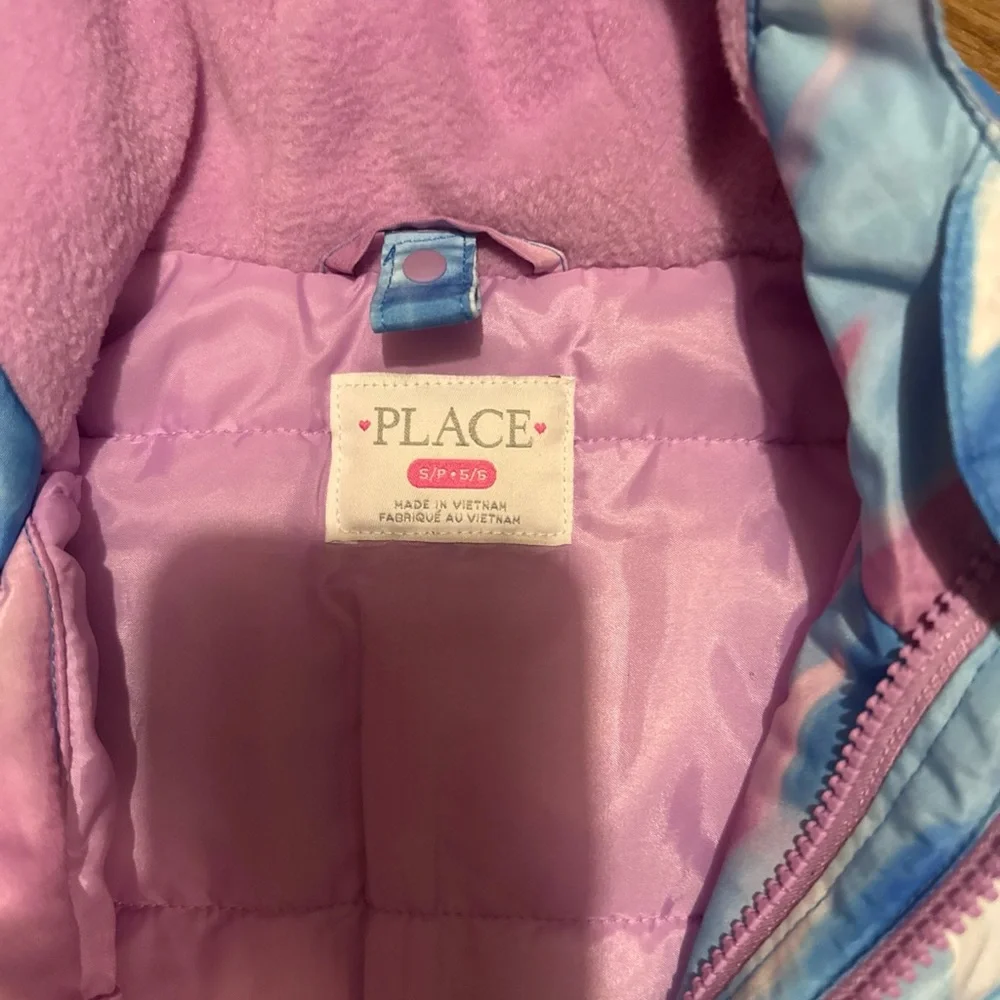 NWOT Childrens Place 3 In 1 Jacket/coat Sz 5/6 Girls Winter Puffer Match Sister